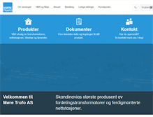 Tablet Screenshot of moretrafo.no